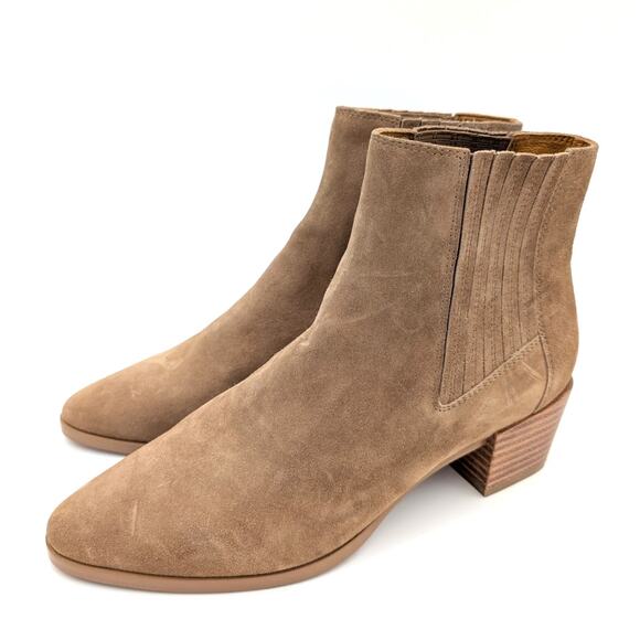 Rag & Bone Rover Suede Chelsea Ankle Boots Women's Tan Size US8.5 EU38.5 - Picture 1 of 12